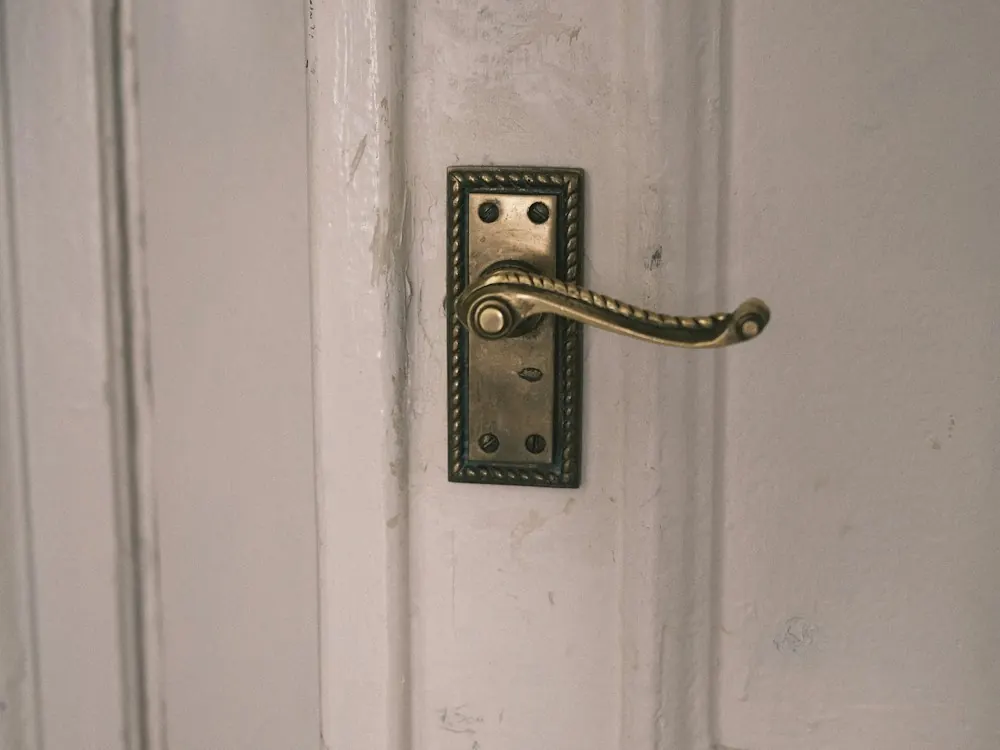 Poignée et serrure de porte d'entrée