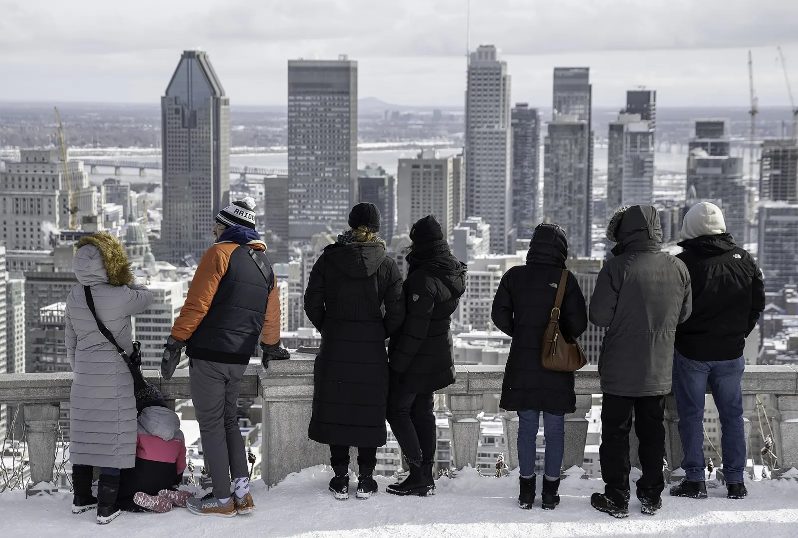 Vue sur le centre-ville de Montréal depuis le belvédère Kondiaronk